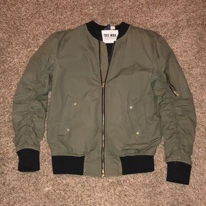 Tan bomber jacket